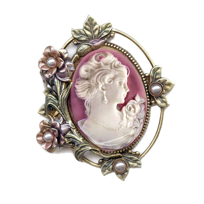 Princess Rose Cameo Pin P429