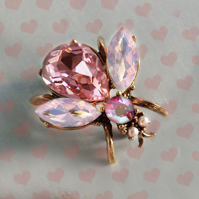 Think Pink Breast Cancer Awareness Pink Bee Pin