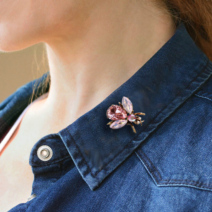 Think Pink Breast Cancer Awareness Pink Bee Pin