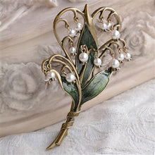 Load image into Gallery viewer, Lily of the Valley Brooch