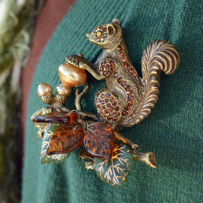 Squirrel Harvest Pin