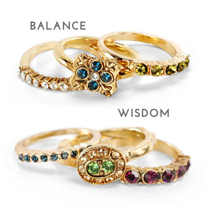 Set of 3 Inspirational Stacking Rings
