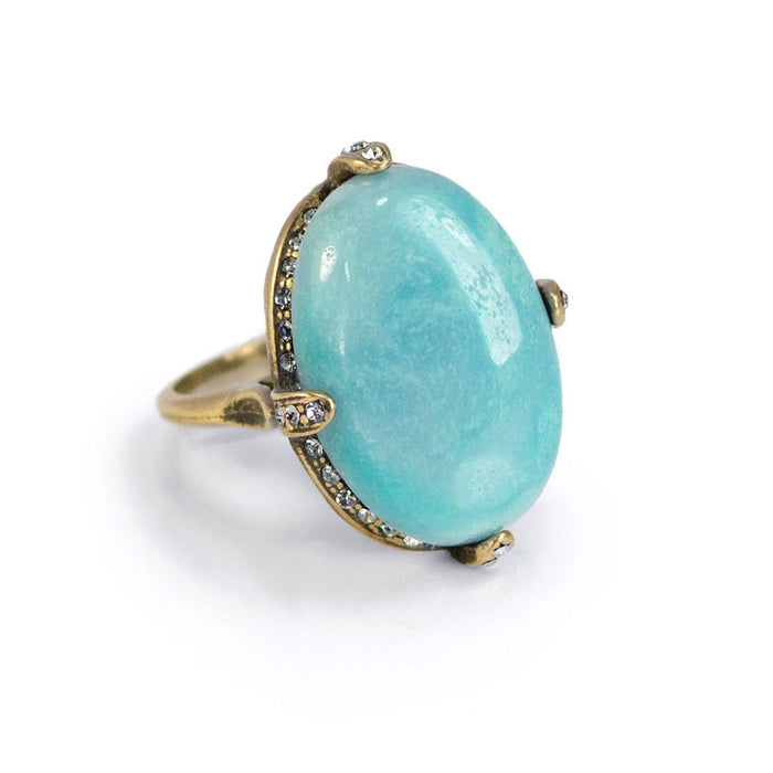 Amazonite Gemstone Ring