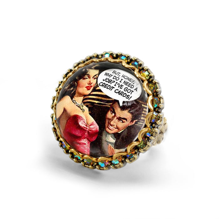 Vintage Vixens Comic Rings