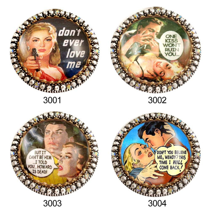 Vintage Vixens Comic Rings