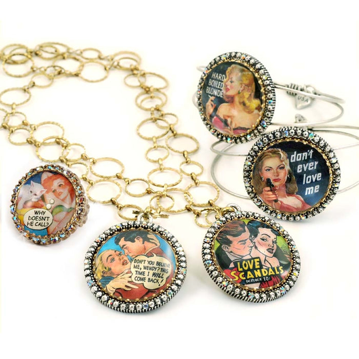 Vintage Vixens Comic Rings