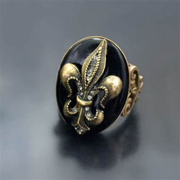 Fleur de Lis Old Paris Ring