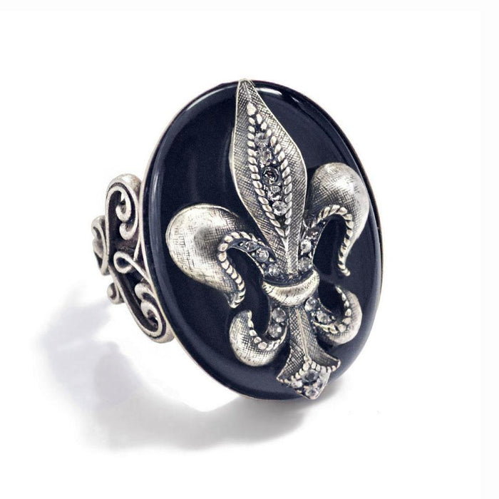 Fleur de Lis Old Paris Ring