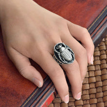Load image into Gallery viewer, Scarab Beetle Ring R535