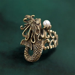 Mermaid Art Nouveau Ring