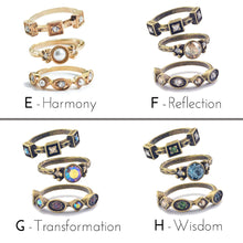 Load image into Gallery viewer, Set of 3 Stack Rings - Inspirational Crystal Rings R562 - sweetromanceonlinejewelry