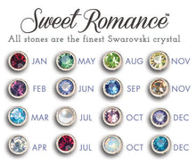 Load image into Gallery viewer, Swarovski Crystal Solitaire Birthstone Stacking Rings