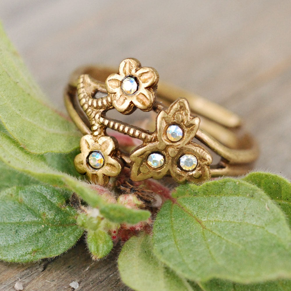 Victorian Flower Toe Ring