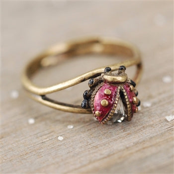 Ladybug Toe Ring