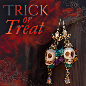 Day of the Dead Halloween Skull Earrings E241