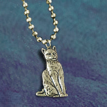 Load image into Gallery viewer, Dainty Vintage Cat Necklace - sweetromanceonlinejewelry
