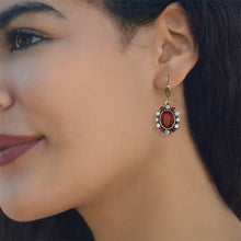 Load image into Gallery viewer, Oval Crystal Classic Earrings E1444