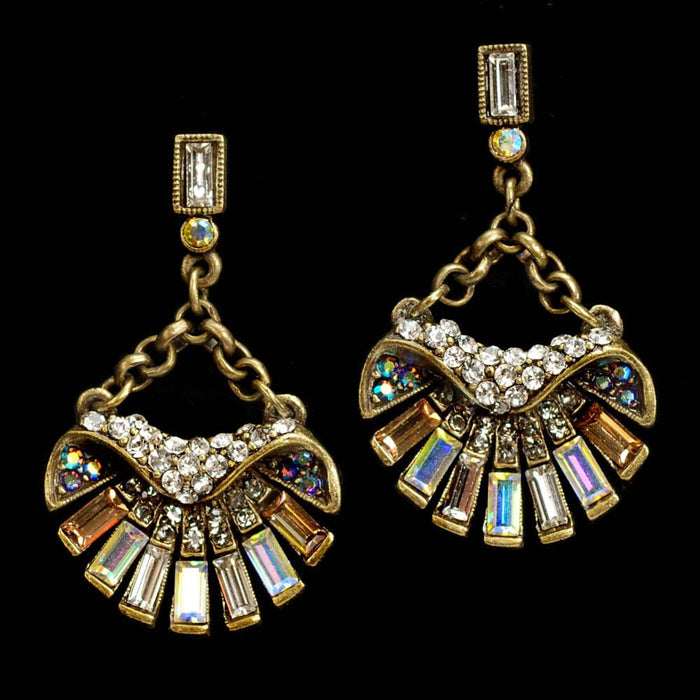 Art Deco Shell Earrings, Sea Shells, Beach Earrings, Boho Earrings, Ocean Earrings, Ocean Jewelry, Gypsy, Shell Jewelry, 1920s Earring E1267