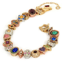 Load image into Gallery viewer, Vintage Slide Bracelet, Victorian Bracelet, Antique Bracelet, Vintage Charm Bracelet, Renaissance Jewelry, long length bracelet BR107