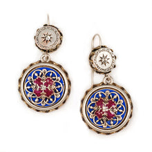 Load image into Gallery viewer, Concho Earrings, Southwest Earrings, Cowgirl Earrings, Simply Southern, Southwestern Jewelry, Medallion Earrings, Silver Earrings  E312