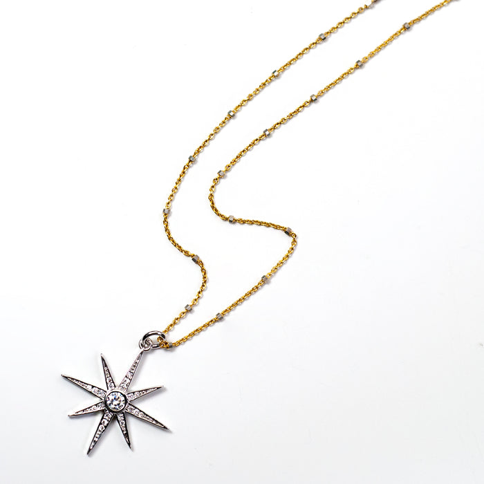 North Star Pendant Necklace N1702 - sweetromanceonlinejewelry