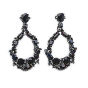Crystal Encrusted Statement Earrings E770 - sweetromanceonlinejewelry