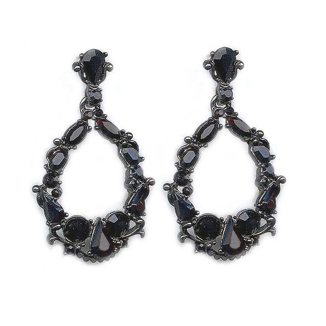 Crystal Encrusted Statement Earrings E770 - sweetromanceonlinejewelry