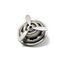 Load image into Gallery viewer, Airplane Propeller Steampunk Pin P657