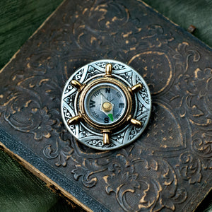 Compass Hat Pin P668 - sweetromanceonlinejewelry