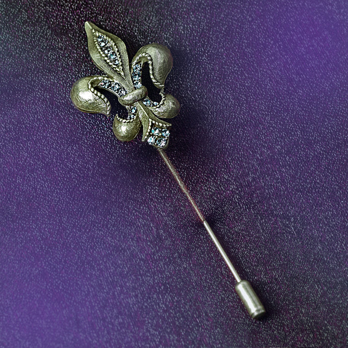 Fleur de Lis Hat Pin P673 - sweetromanceonlinejewelry