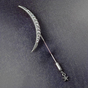 Crescent Moon Hat Pin P674 - sweetromanceonlinejewelry